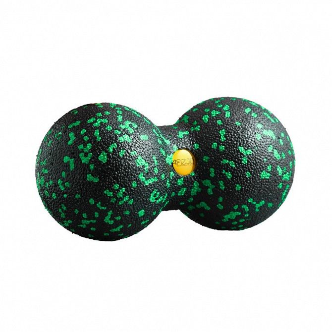 Массажный мяч двойной 4FIZJO Epp DuoBall 08 4FJ1295 Black-Green SKL41-227496 Киев - изображение 1