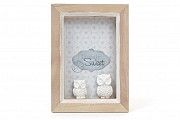 Фоторамка деревянная настольная с фигурками сова SKL11-250079 Киев