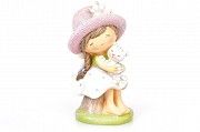 Декоративная фигурка Девочка с котенком, 14 см SKL11-250100 Киев