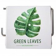 Держатель для туалетной бумаги Bathlux закрытый Green Leaves 50334 SKL11-132601 Киев