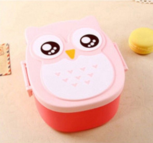 Детский ланч бокс Bento Совушка Розовый SKL32-218545 Киев - изображение 1