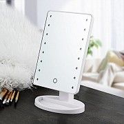 Зеркало для макияжа с подсветкой настольное Mirror Белое SKL11-178294 Киев
