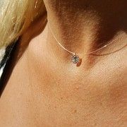 Камушек фианит в серебре на ювелирной леске SKL13-131530 Киев