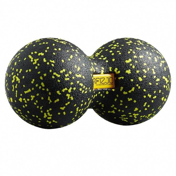 Массажный мяч двойной 4FIZJO Epp DuoBall 12 4FJ0082 Black-Yellow SKL41-227870 Киев - изображение 1