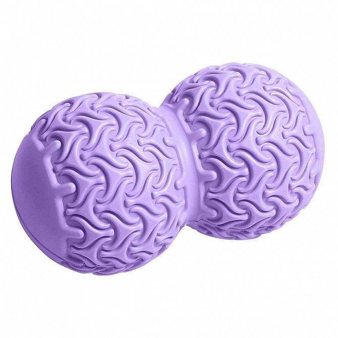 Массажный мяч двойной SportVida Massage Duoball 10 на 18 см SV-HK0235 Purple SKL41-227756 Киев - изображение 1