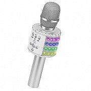 Микрофон для караоке с подсветкой MK2L Silver SKL25-223371 Киев