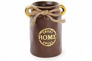 Ваза керамическая Home sweet home 19 см, шоколад с золотом SKL11-249992 Киев