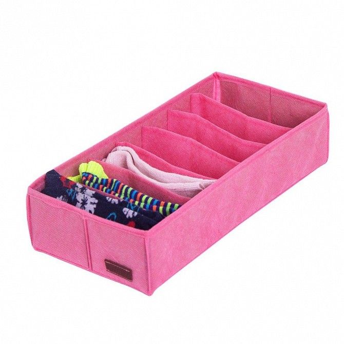 Коробочка для носочков Organize розовая Pink-Nsk SKL34-222107 Київ - изображение 1