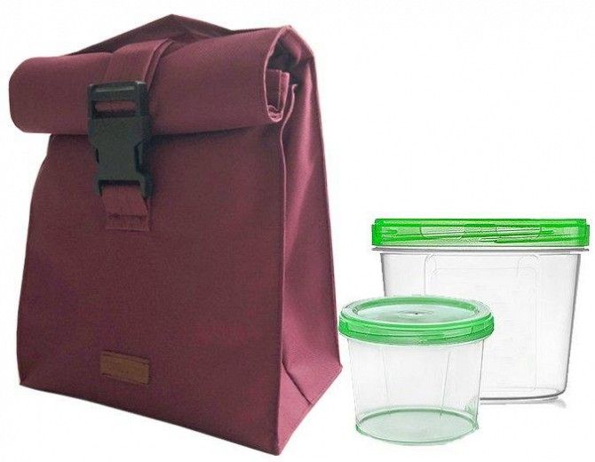 Ланч бег для обеда с судочками Organize винный LBag-Wine SKL34-176208 Киев - изображение 1