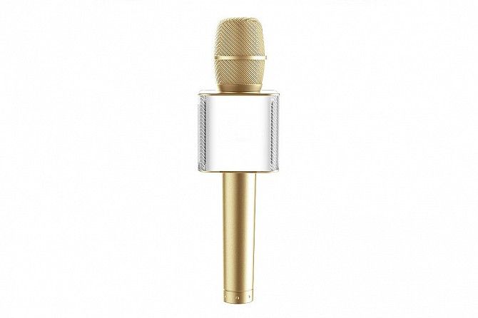 Микрофон для караоке Click Q9 золотой SKL17-223457 Киев - изображение 1