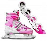 Роликовые коньки SportVida 4 в 1 SV-LG0018 Size 39-42 Pink SKL41-227426 Киев