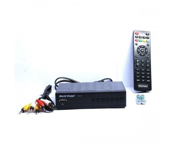 T2 приставка тюнер-ресивер DVB-T2 World Vision T62A цифровой эфирный приемник SKL31-239424 Киев - изображение 1