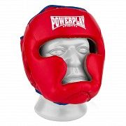 Боксерський шолом PowerPlay тренувальний 3068 PU, Amara Червоно-Синій M SKL24-144819 Киев