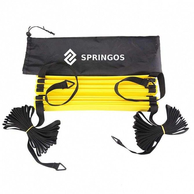 Координационная лестница скоростная дорожка Springos желтый 4 м FA0040 SKL41-250638 Київ - изображение 1