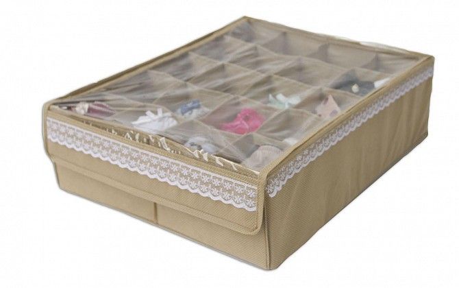 Коробочка на 20 ячеек с крышкой Organize бежевый Beg001-Kr SKL34-176199 Київ - изображение 1