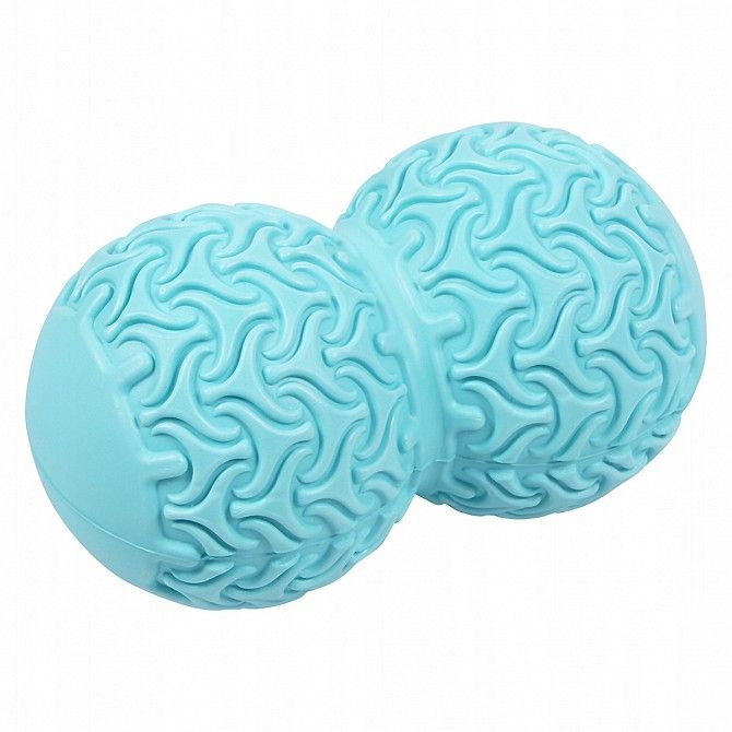 Массажный мяч двойной SportVida Massage Duoball 10 на 18 см SV-HK0236 Sky Blue SKL41-227758 Киев - изображение 1