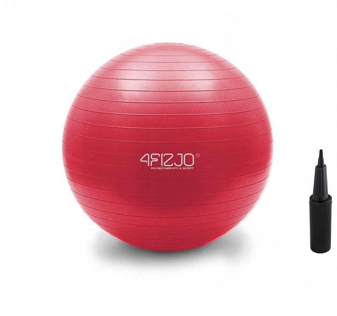 Мяч для фитнеса, фитбол 4FIZJO 55 см Anti-Burst 4FJ0031 Red SKL41-227744 Киев - изображение 1