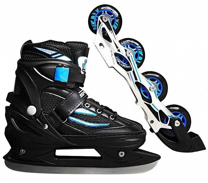 Роликовые коньки SportVida 4 в 1 SV-LG0028 Size 31-34 Black-Blue SKL41-227430 Киев - изображение 1
