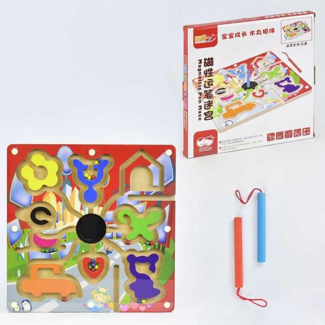 Деревянная игра Лабиринт на магнитах C 31327 60 SKL11-219741 Киев - изображение 1