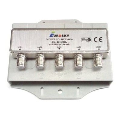 Коммутатор DiSEqC 2.0 4x1 Eurosky DSW-4130 в кожухе SKL31-150760 Киев - изображение 1