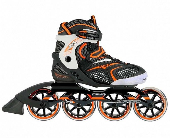 Роликовые коньки Nils Extreme черно-оранжевые Size 42 NA1060S SKL41-227570 Киев - изображение 1