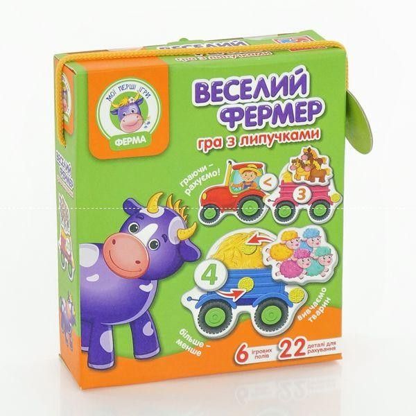 Гра з липучками Веселий фермер на украинском Vladi Toys SKL11-218860 Киев - изображение 1