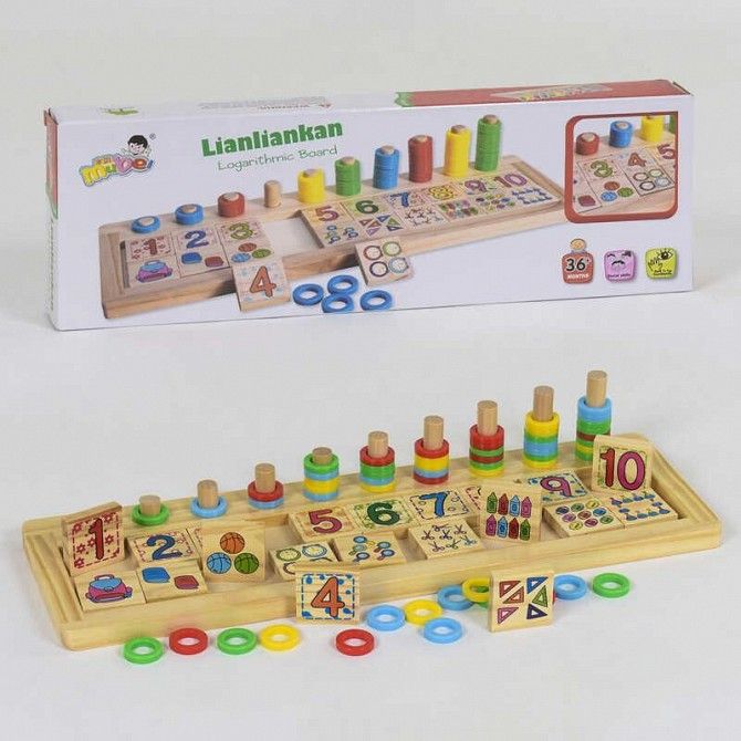 Деревянная игра Математика С 39286 36 SKL11-219750 Киев - изображение 1