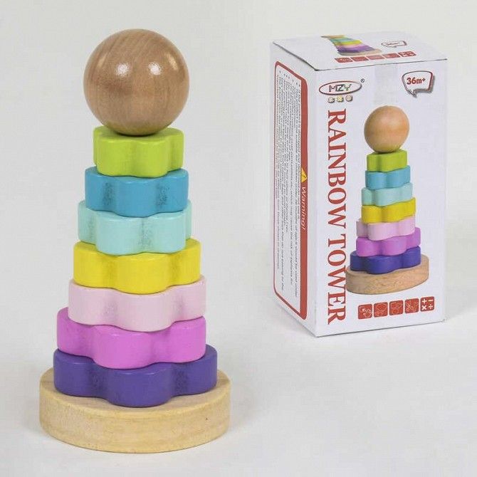 Деревянная игра Пирамидка С 39395 200 SKL11-219759 Київ - изображение 1