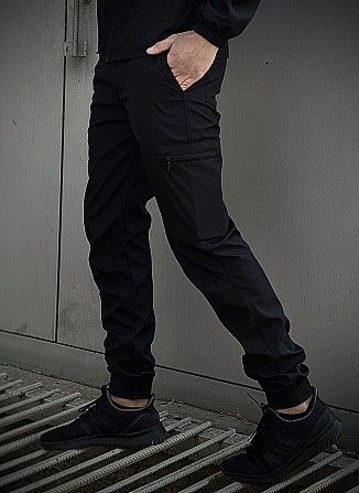 Мужские штаны черные Softshell Light SKL59-259489 Киев - изображение 1