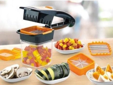 Набор для быстрого нарезания Nicer Dicer Quick 5 в 1 с контейнером овощерезка SKL11-253846 Киев - изображение 1