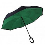 Зонт обратного сложения Up-Brella темно-зеленый SKL11-187141 Киев