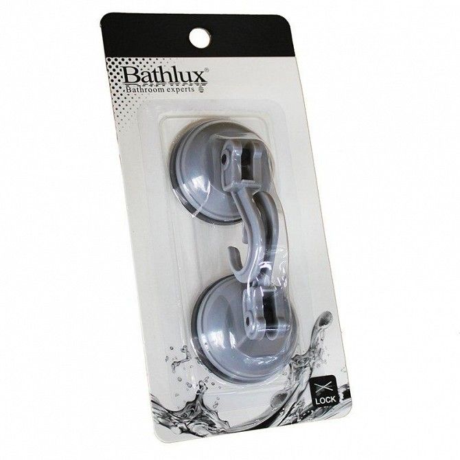 Крючок для полотенца Bathlux на вакуумной присоске 2шт. Hojas 90219 SKL11-132685 Київ - изображение 1