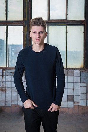 Мужская свитшот флисовый синий SKL59-259564 Київ - изображение 1