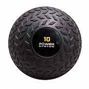 Мяч SlamBall для кросфита и фитнеса Power System черный 10 кг рифленый PS-4116 SKL24-238295 Київ