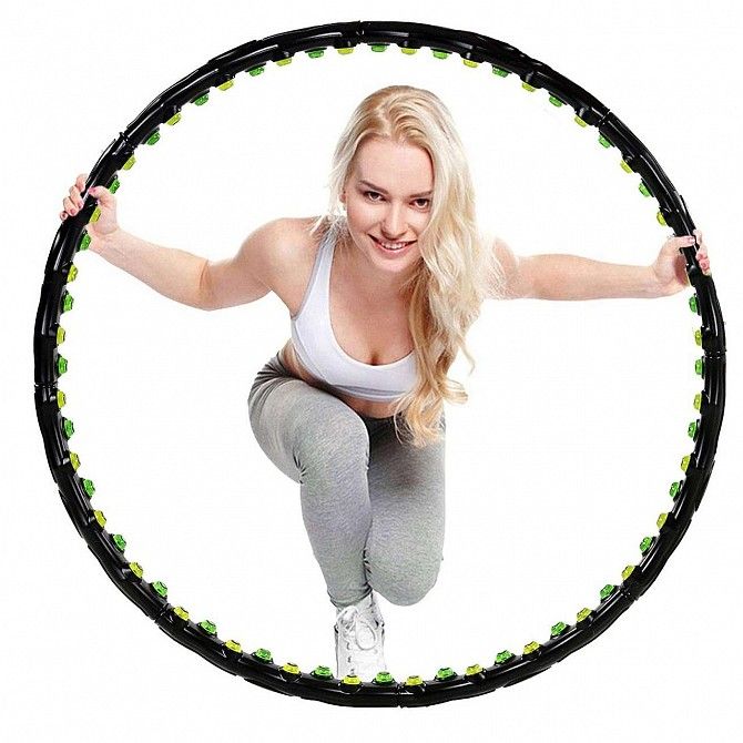 Обруч массажный с магнитами Springos Hula Hoop 98 см SKL41-238133 Киев - изображение 1