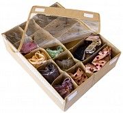 Двойной органайзер для белья с крышкой Organize бежевый BegK001-Kr SKL34-176159 Киев