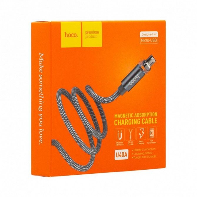 Кабель Usb Hoco U40A Magnetic Absorption Micro SKL11-232250 Киев - изображение 1