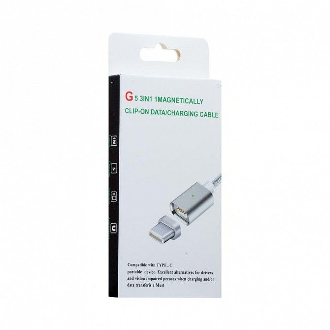 Кабель Usb Cable Magnetic Clip-On Type-C SKL11-232342 Киев - изображение 1