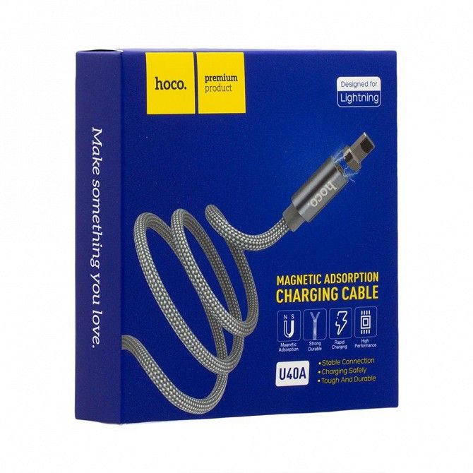 Кабель Usb Hoco U40A Magnetic Absorption Lightning SKL11-232251 Київ - изображение 1