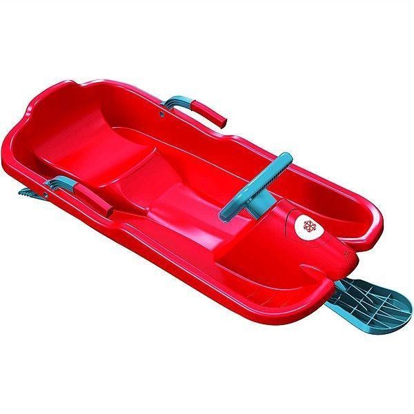 Зимові санки Plastkon Ski Bob червоні SKL24-238303 Київ - изображение 1