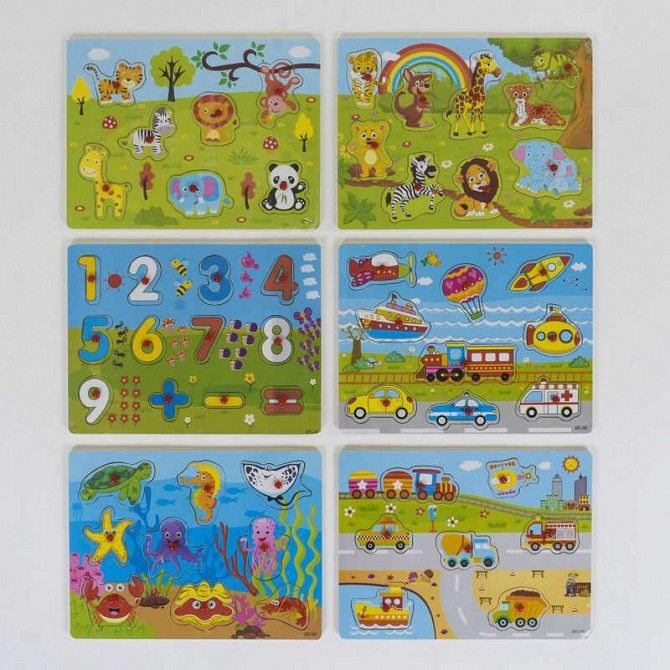 Деревянная игра Рамка-вкладыш С 39482 150 SKL11-219770 Київ - изображение 1