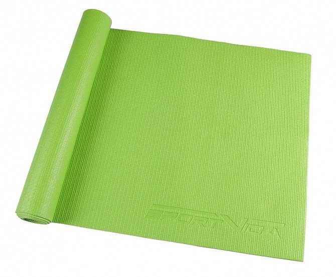 Коврик, мат для йоги и фитнеса SportVida Pvc 4 мм SV-HK0050 Green SKL41-227100 Київ - изображение 1