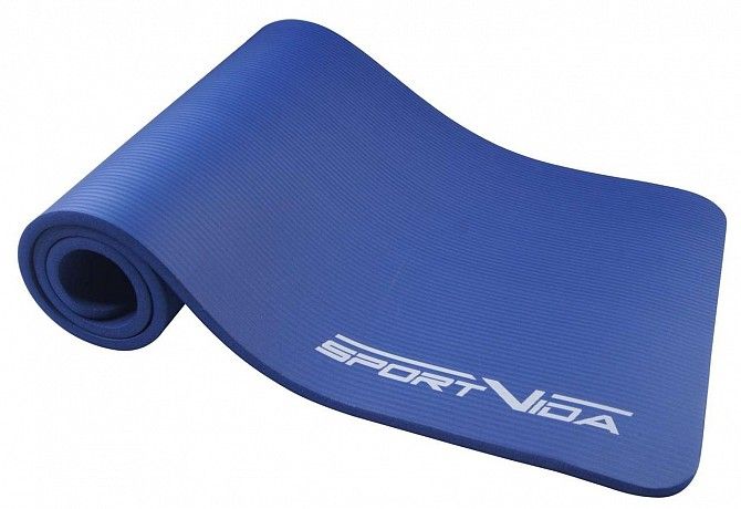 Коврик, мат для йоги и фитнеса SportVida Nbr 1.5 см SV-HK0075 Blue SKL41-227179 Киев - изображение 1