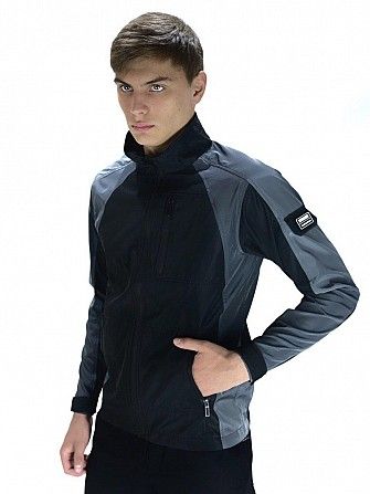 Мужская весенняя куртка черно-серая SoftShell Light iForce SKL59-259525 Київ - изображение 1