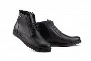 Мужские ботинки кожаные зимние черные Multi-shoes Valter Великаны Мелитополь