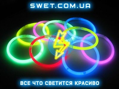 Светящиеся браслеты неоновые (мультиколор) (100 шт) Киев - изображение 1