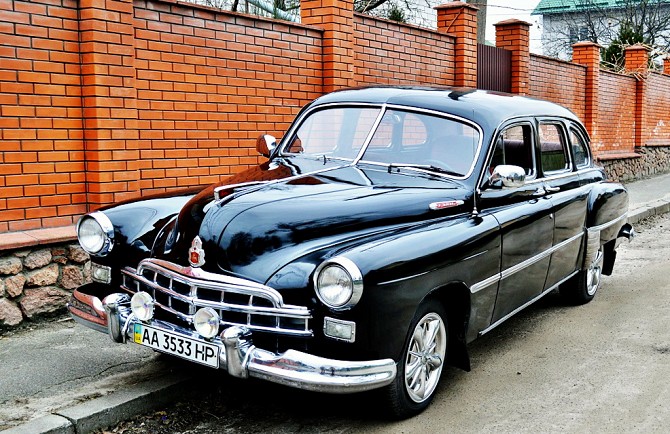 204 Ретро автомобиль ZIM GAZ-12 черный на свадьбу Київ - изображение 1