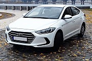 167 Hyundai Elantra 2018 белая аренда авто Киев