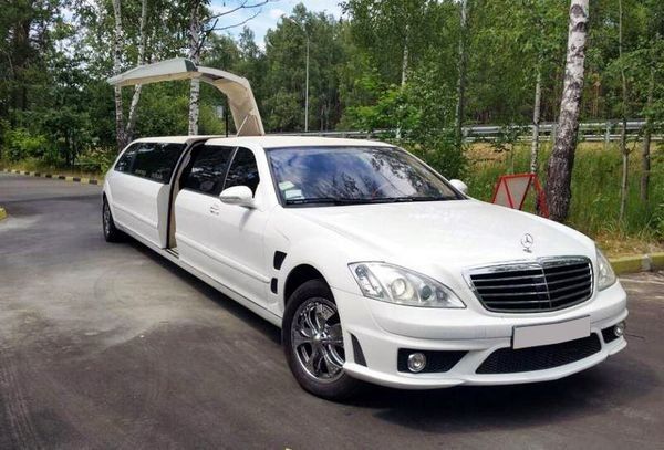 029 Лимузин Mercedes W221 S63 белый прокат Київ - изображение 1