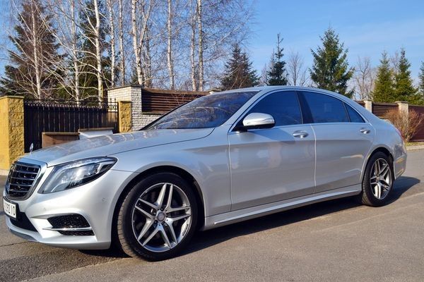 083 Mercedes W222 S500L vip серебристый аренда авто Київ - изображение 1